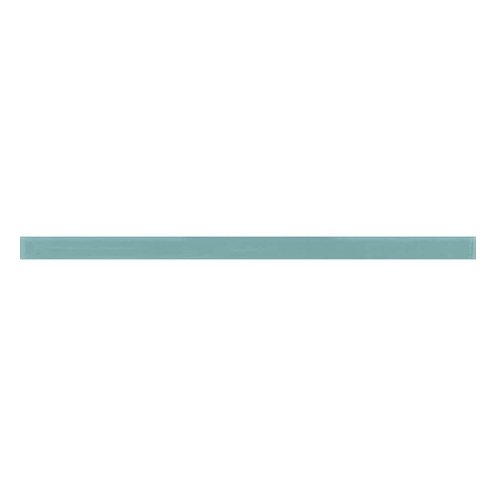 Colorway 0.6 in. x 12 in. Sky Blue Glass Glossy Pencil Liner Tile Trim (0.5 sq. ft./case) (10-pack) price history on PriceWatchPro