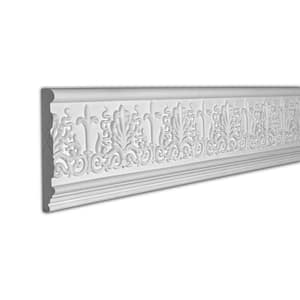 1 in. x 7-1/16 in. x 96 in. Decorative Leaves Polyurethane Frieze Moulding Pro Pack 16 LF (2-Pack)