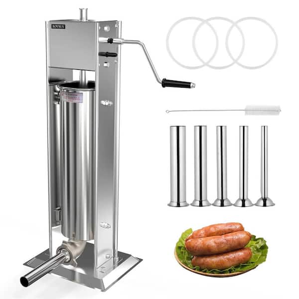 Karl home 15 lbs. Manual Sausage Stuffer with 5 Stuffing Tubes