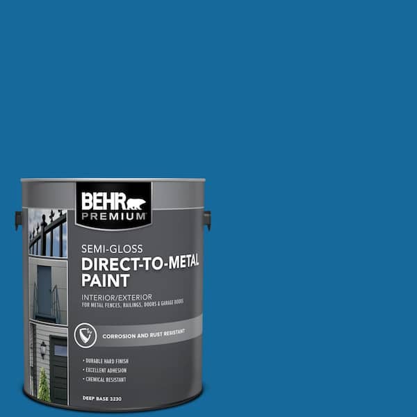 BEHR PREMIUM 1 gal. #P500-7 Cosmic Cobalt Semi-Gloss Direct to Metal Interior/Exterior Paint
