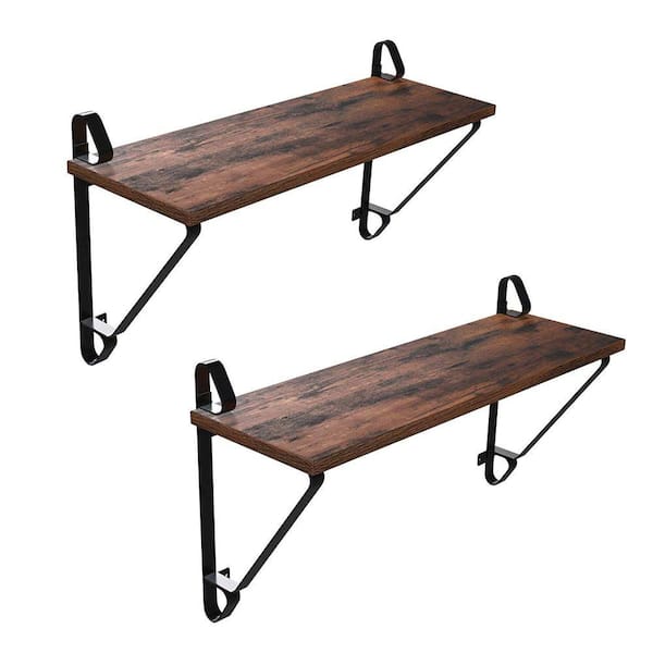 Benjara Iron Framed 23.6 in. x 7.9 in. x 12.6 in. Brown and Black ...