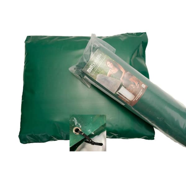 Dekorra 24 in. W x 24 in. H Small Fiberglass Encapsulated Green Plastic Insulation Pouch