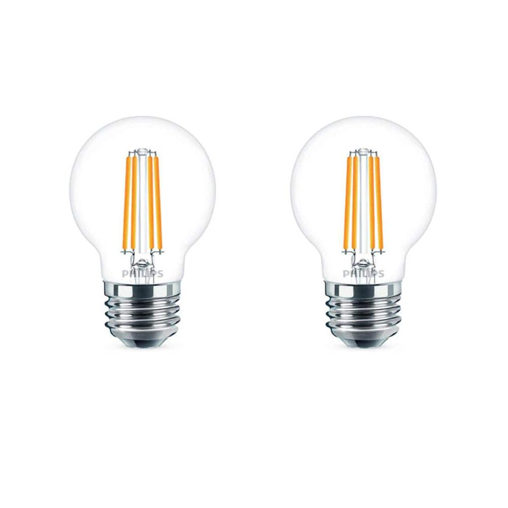 Philips 60-Watt Equivalent G16.5 Dimmable LED Light Bulb Soft White ...