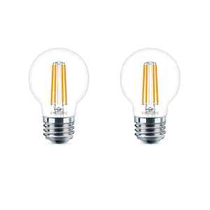 60-Watt Equivalent G16.5 Dimmable LED Light Bulb Soft White Globe (2-Pack)