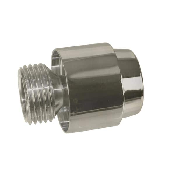 Westbrass 1/2 in. Inline Vacuum Breaker for Hand Held Shower, Satin Nickel