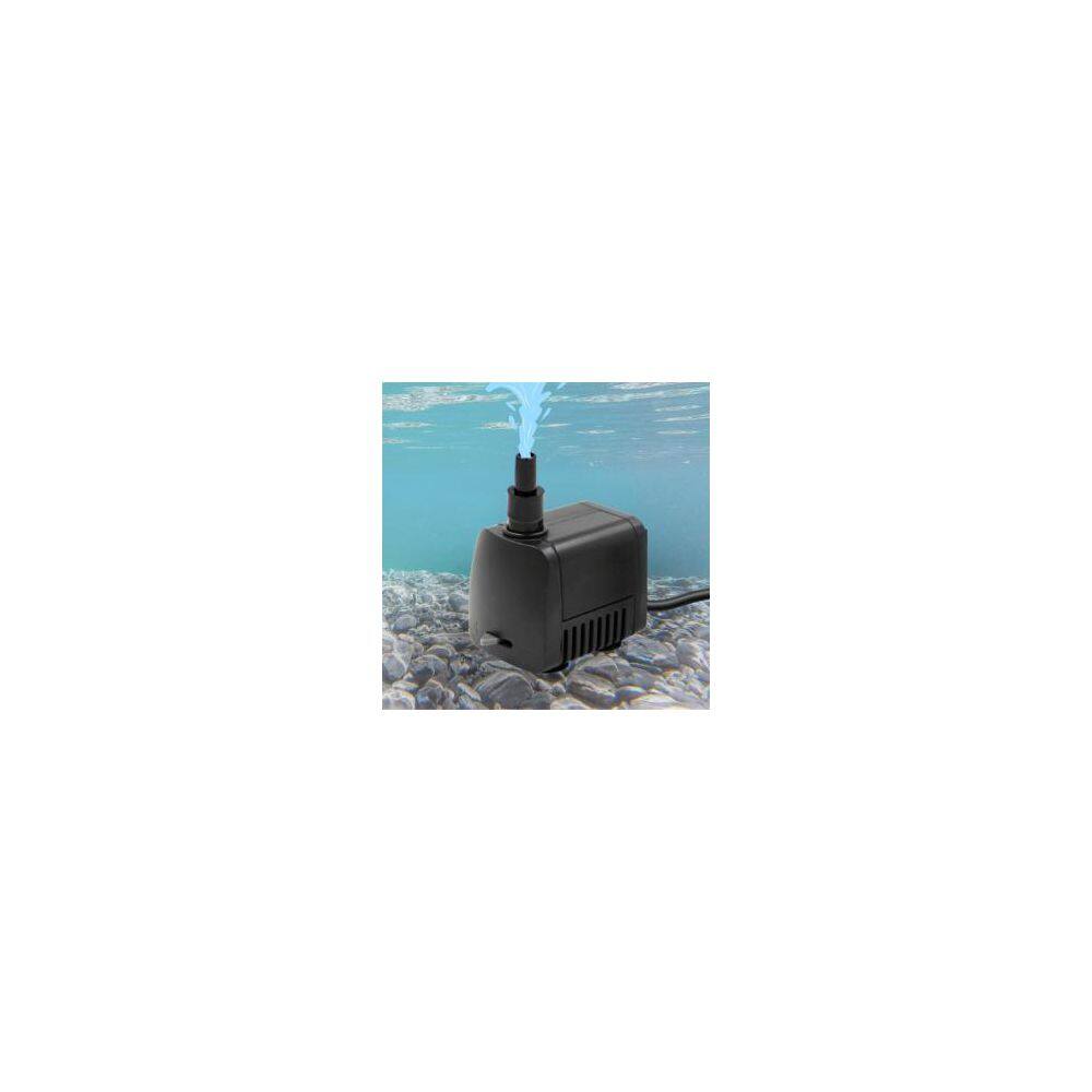 Black Submersible Water Pump for Fountains and Ponds, 265 GPH