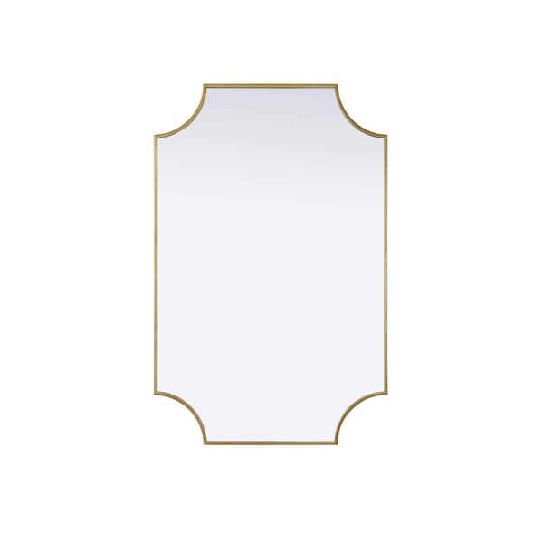 Silver 24 in. W x 36 in. H Rectangle Wall Mirror