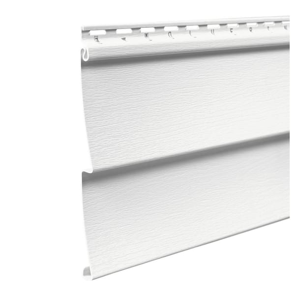 Wolverine Wildcreek 042 Double 4 in x 150 in White Clapboard Vinyl