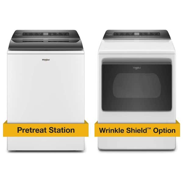 4.7 cu. ft. Top Load Washer and 7.4 cu. ft. Dryer with AccuDry System Combo