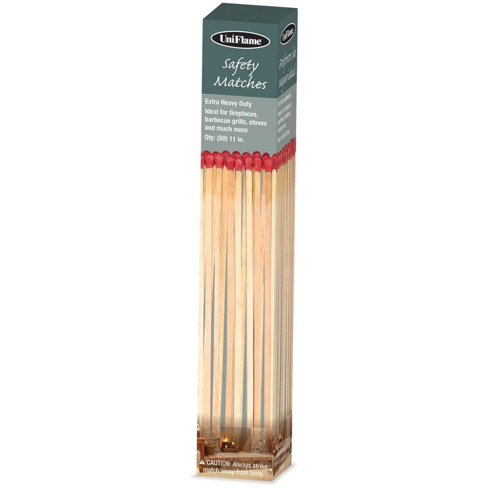 Pine Mountain Matches Thick Sticks 90-11” Long Stem Safety Matches 
