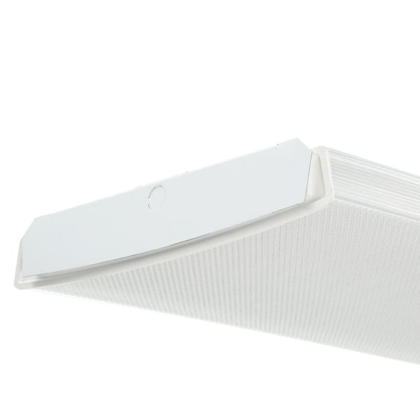 4 ft. White 4-Light Residential Fluorescent Wraparound Fixture 4 ft. White 4-Light Residential Fluorescent Wraparound Fixture