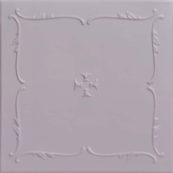 A La Maison Ceilings Spring Buds 1.6 ft. x 1.6 ft. Glue Up Foam Ceiling Tile in Inspired