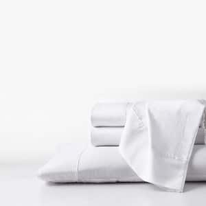 3-piece White Luxury Supima Cotton and Plant-based TENCEL Cooling Twin Sheet Set