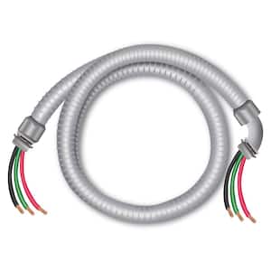 1/2 in. x 4 ft. 10/3 Ultra-Whip Liquidtight Flexible Non-Metallic PVC Conduit Cable Whip