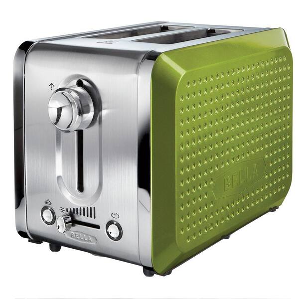 Bella Dots 2 Slice Toaster in Lime