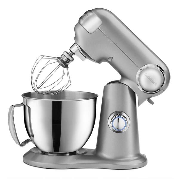 Cuisinart Precision Master 3.5 Qt. 12-Speed Silver Petite Stand Mixer with Attachments
