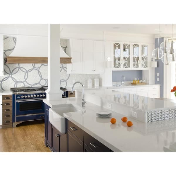 2 in. x 4 in. Quartz Countertop Sample in Lyra