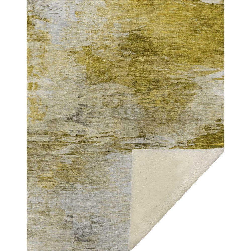 Premium Machine Washable ASB595 Gold 50 in. x 70 in. Sherpa Throw Blanket price history on PriceWatchPro