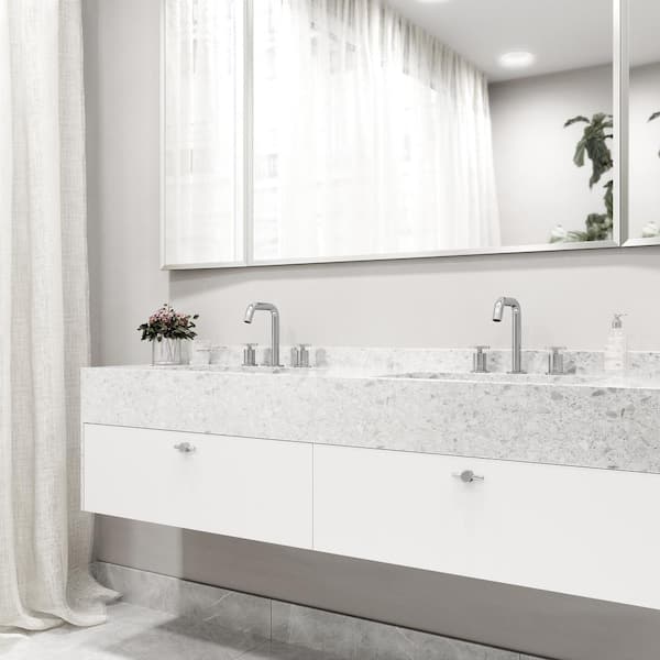 Cass Two Handle Three-Hole Widespread Bathroom Faucet in Chrome