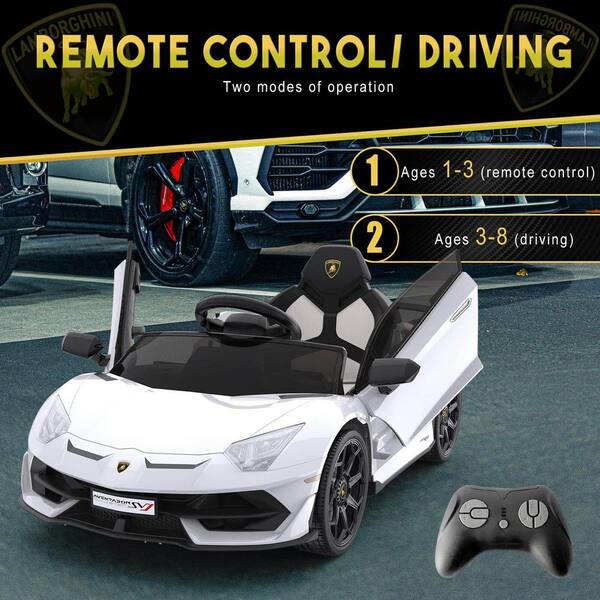 Garvee Ride on Car for Kids 12-Volt Licensed Lamborghini Electric