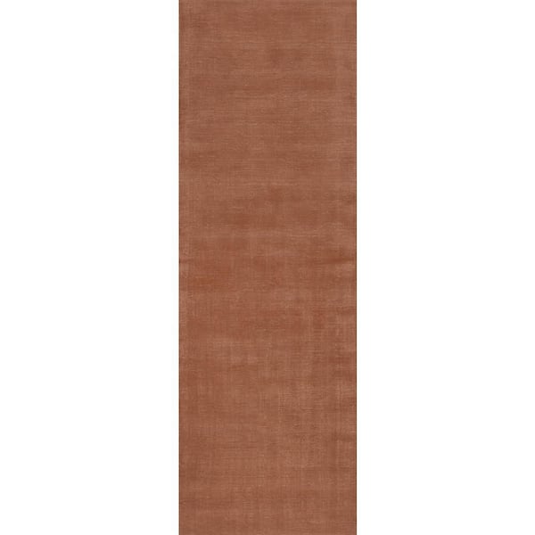 Speckled Wool-Blend Brick 3 ft. x 12 ft. Indoor Runner Rug