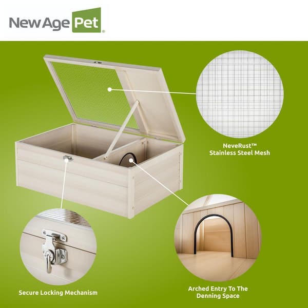 New Age Pet ECOFLEX Sonoran Tortoise Reptile House EHRTT18-00