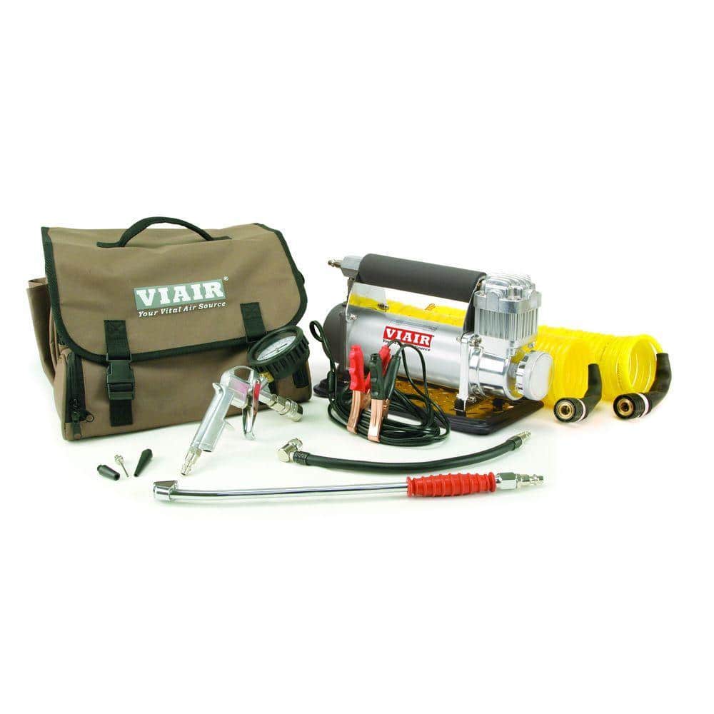 VIAIR "450P RV Automatic Portable Compressor Kit, 12-Volt(12v), Tire Pump, Class A Tire Inflator, For up to 42"" Tires"