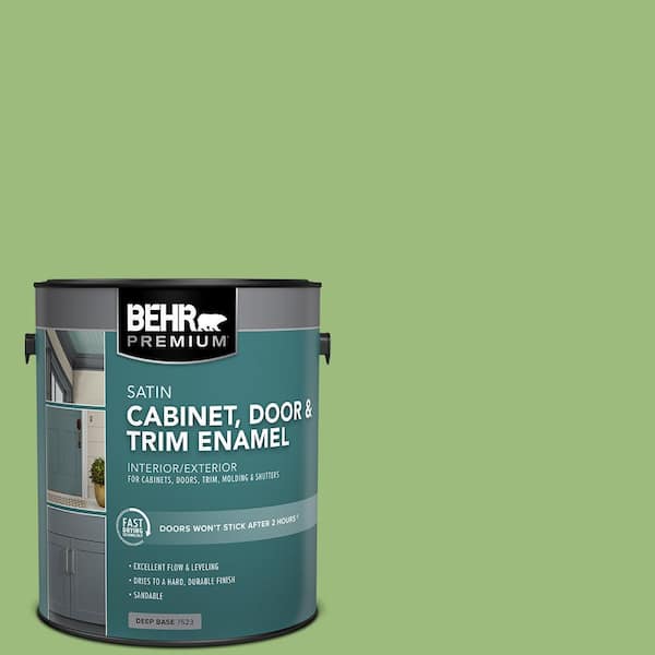 BEHR PREMIUM 1 gal. #P380-5 Gleeful Satin Enamel Interior/Exterior Cabinet, Door & Trim Paint