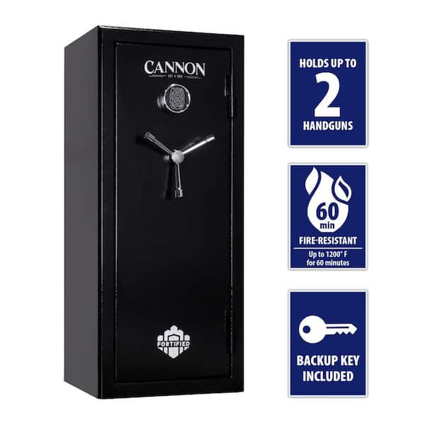 Fortified 2-Guns 60 minute Fire Rated Electronic Lock Gun Safe black