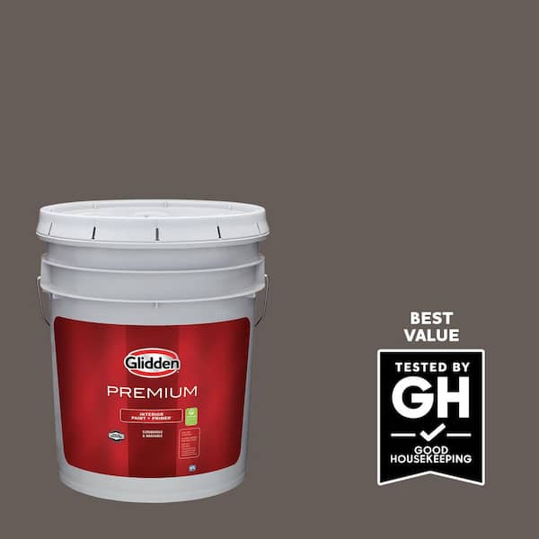 Glidden Premium 5 gal. PPG1005-6 Oswego Tea Satin Interior Latex Paint
