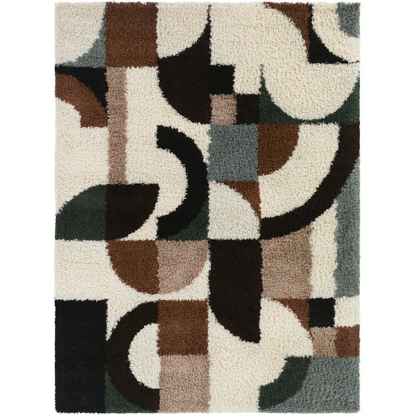 Richard Pink/Brown 5 ft. x 7 ft. Area Rug