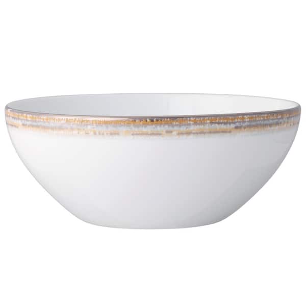 Noritake Raylan 9 in., 68 fl. oz. White Porcelain Vegetable Bowl