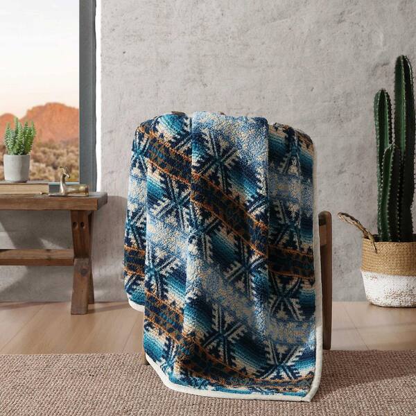 Wrangler Frontier Turquoise Ultra Soft Plush Fleece Sherpa