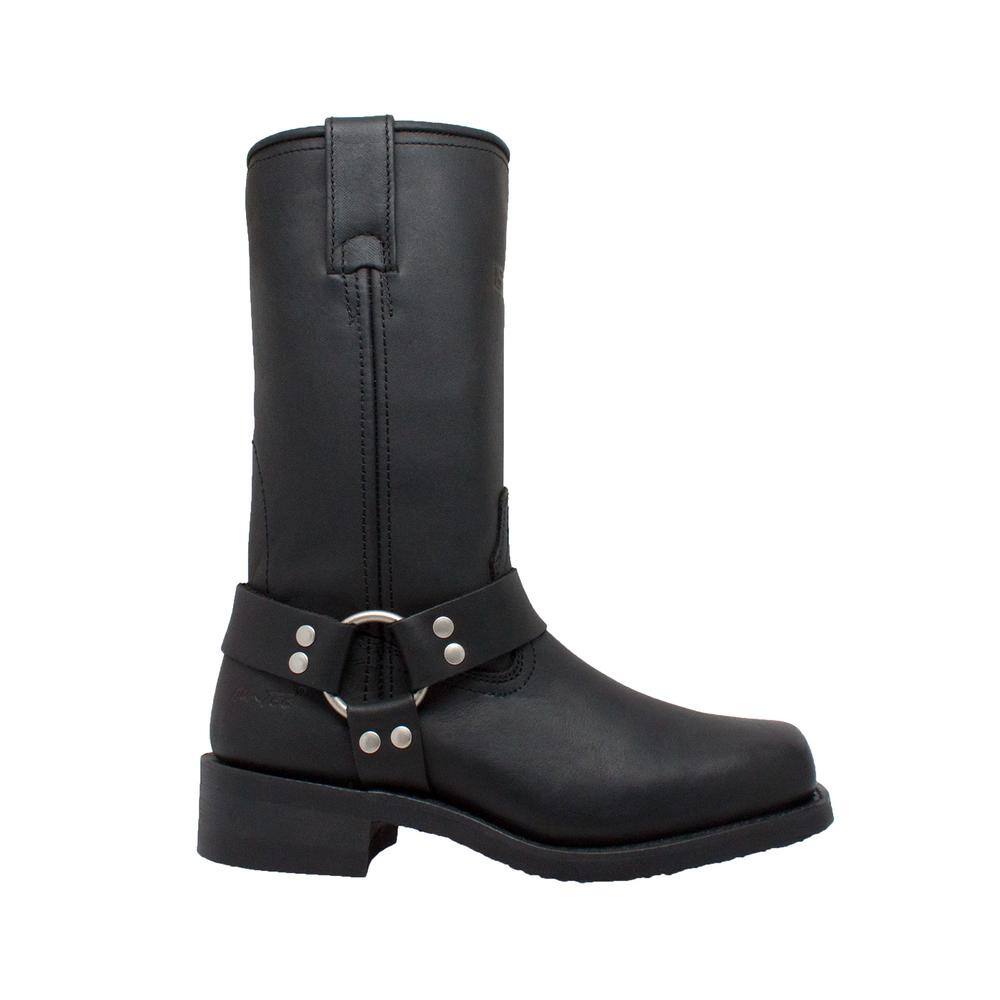 Women's Size 9.5 Black Oiled Grain Leather 12 in. Harness Motorcycle Boots price history on PriceWatchPro