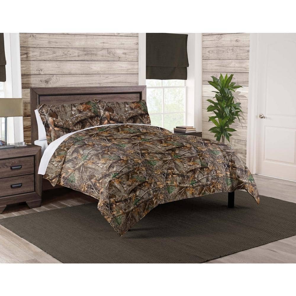 King Size Camouflage Polyester Comforter Set