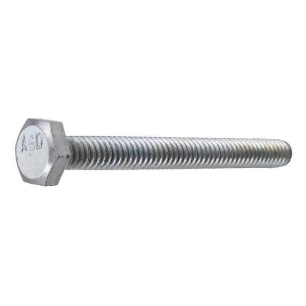 Everbilt 1/4 in.-20 x 2-1/2 in. Zinc Plated Hex Bolt 800626 - The Home Depot