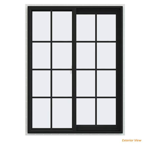 JELD-WEN 36 in. x 48 in. V-2500 Series Bronze FiniShield Vinyl