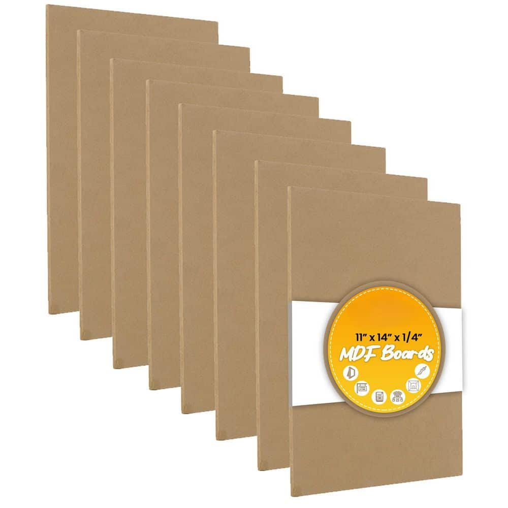 1/4 in. x 11 in. x 1.17 ft. MDF Board with Smooth, Unfinished Sides and San