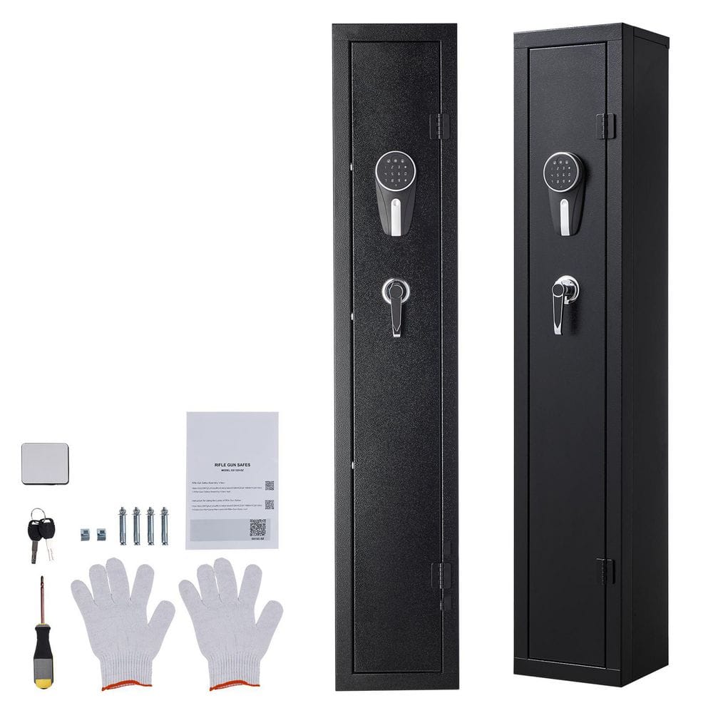 Gun Safe, Heavy-Duty Steel Fireproof Rifle Cabinet with Digital Keypad, LED, Adjustable Racks for Long Guns, 2025 update price history on PriceWatchPro