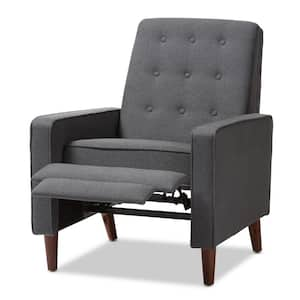 Mathias Gray Fabric Upholstered Recliner