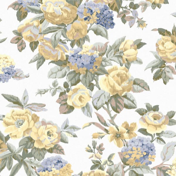 Laura Ashley Pembrey Pale Gold Matte Non Woven Removable Paste The Wall Wallpaper Sample