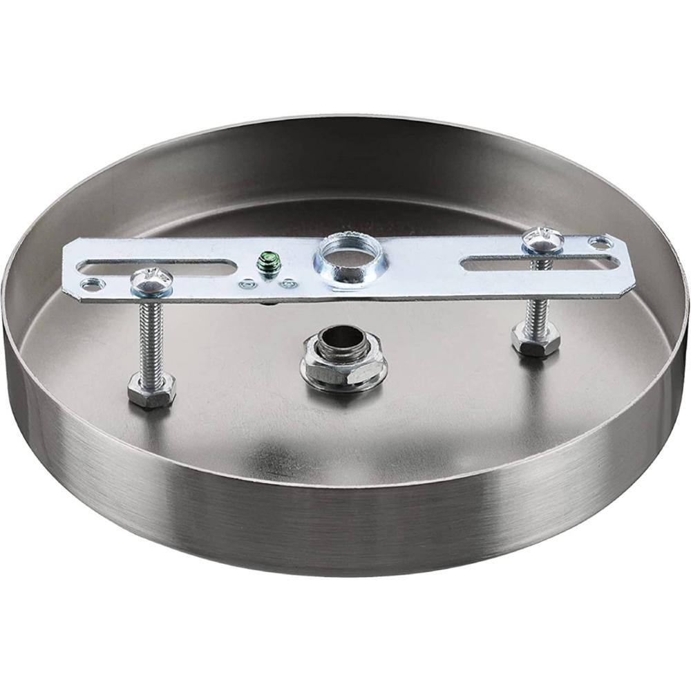 Brushed Nickel Circular Chandelier Canopy Kit with Hardware