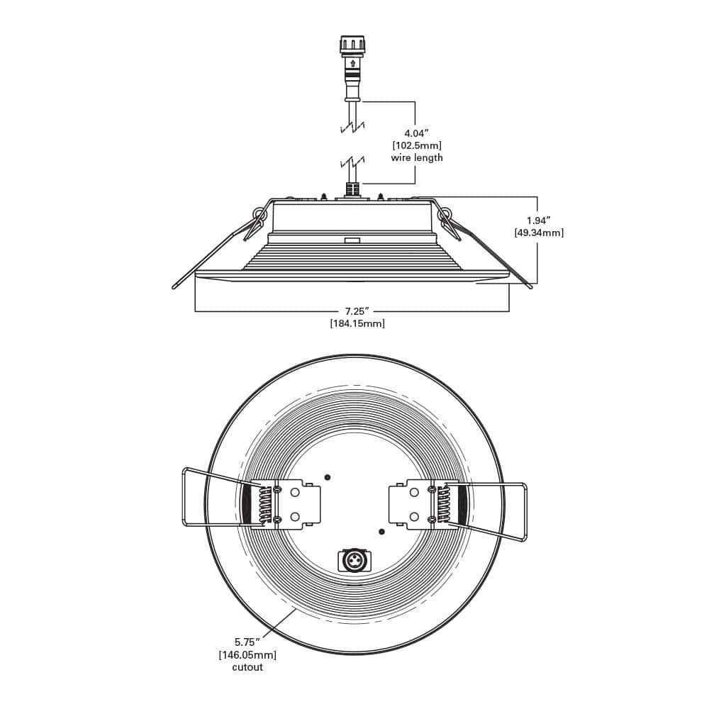 6-Inch White Aluminum Canless LED Recessed Light 4-Pack