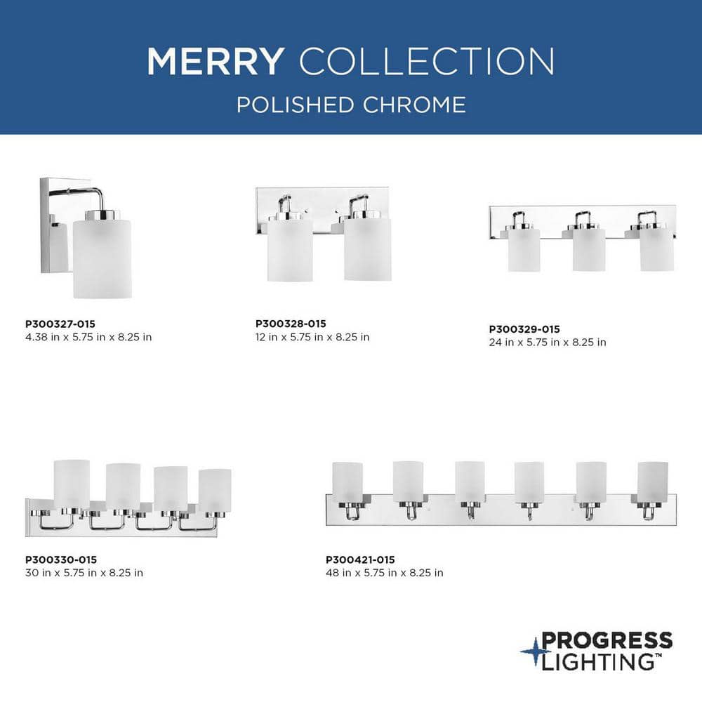 48-Inch Polished Chrome and Etched Glass 6-Light Bath Vanity Fixture