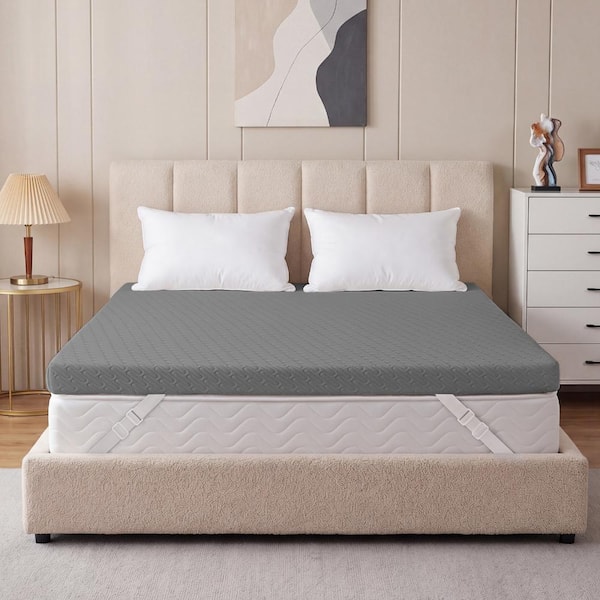 3 in. Medium King Memory Foam Mattress Topper, Ultra Soft & Pressure Relief Cooling Mattress