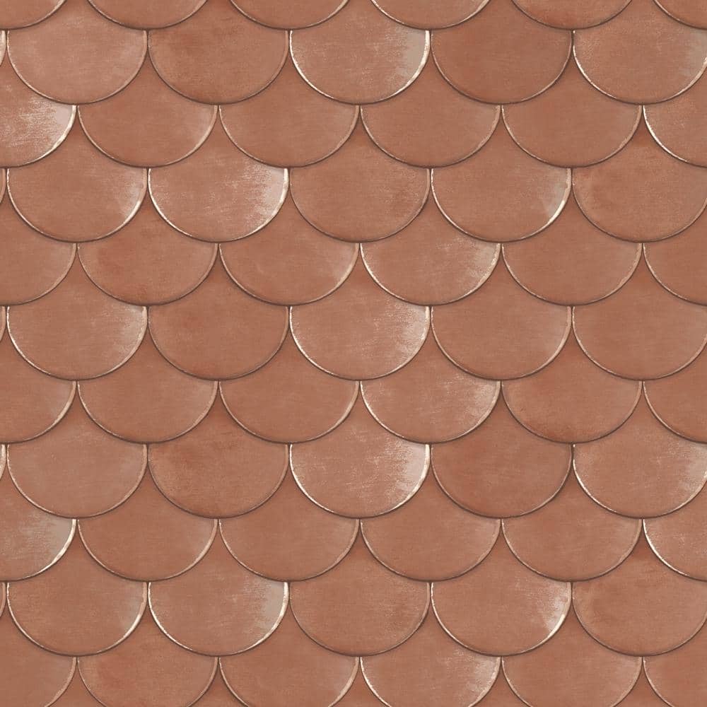 Tempaper 56 sq ft Genevieve Gorder Brass Belly Copper Peel and Stick  Wallpaper BR4138  The Home Depot