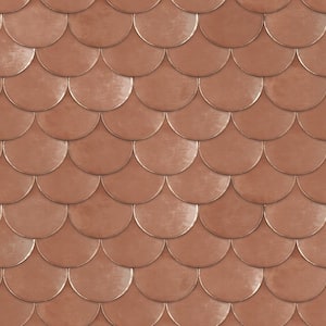 56 sq. ft. Genevieve Gorder Brass Belly Copper Peel and Stick Wallpaper