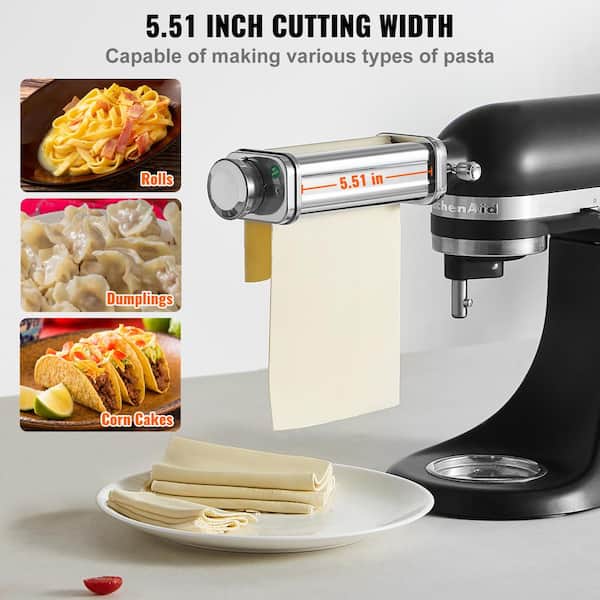 SVOPES 3-Pieces Pasta Attachment for Kitchen Aid Stand Mixer
