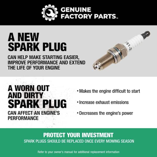 Genuine Factory Parts Original Equipment Spark Plug for 382cc