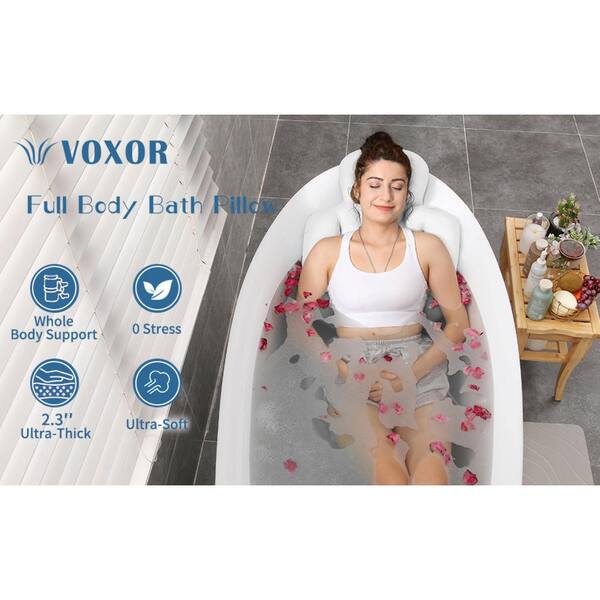 Adrinfly Luxury Full Body Bath Pillow for Bathtub, Thick Adrinfly Luxury Full Body Bath Pillow for Bathtub, Thick